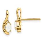 Load image into Gallery viewer, 14K Diamond &amp; Opal Earrings
