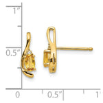 Load image into Gallery viewer, 14K Diamond &amp; Citrine Earrings

