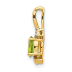 Load image into Gallery viewer, 14K Yellow Gold Diamond &amp; 0.47-Carat Oval Peridot Pendant
