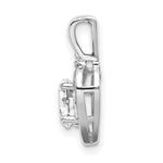 Load image into Gallery viewer, 14K White Gold 0.55-Carat Oval White Topaz Diamond Pendant
