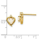 Load image into Gallery viewer, 14K Yellow Gold Diamond &amp; Opal Earrings
