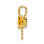 Load image into Gallery viewer, 14k Yellow Gold Polished Citrine Bow Pendant
