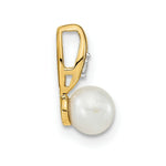 Load image into Gallery viewer, 14K Yellow Gold Genuine FW Cultured Pearl Diamond Pendant
