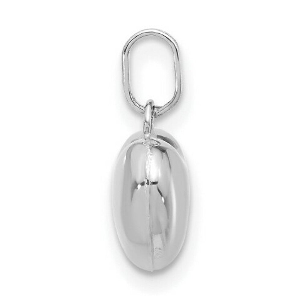14K White Gold Heart Pendant