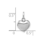 Load image into Gallery viewer, 14K White Gold Heart Pendant
