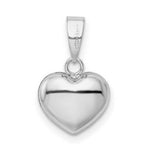 Load image into Gallery viewer, 14K White Gold Heart Pendant
