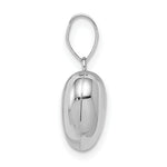 Load image into Gallery viewer, 14K White Gold Puffed Heart Pendant
