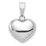 Load image into Gallery viewer, 14K White Gold Puffed Heart Pendant
