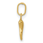 Load image into Gallery viewer, 14K Yellow Gold Italian Horn Charm
