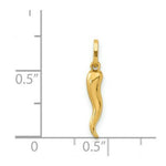 Load image into Gallery viewer, 14K Yellow Gold Italian Horn Charm
