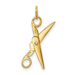 Load image into Gallery viewer, 14K Yellow Gold Moveable Scissors Charm
