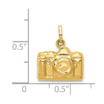 Load image into Gallery viewer, 14K Yellow Gold 3-D Polished Camera Charm
