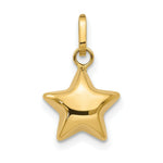 Load image into Gallery viewer, 14K Yellow Gold Puffed Star Charm
