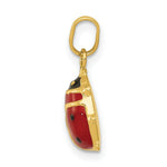 Load image into Gallery viewer, 14K Yellow Gold Red Enameled Ladybug Charm
