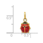 Load image into Gallery viewer, 14K Yellow Gold Enameled Ladybug Charm
