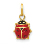 Load image into Gallery viewer, 14K Yellow Gold Enameled Ladybug Charm

