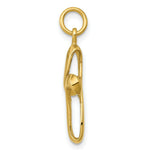 Load image into Gallery viewer, 14K Yellow Gold Polished Cross Charm 26mm length
