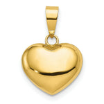 Load image into Gallery viewer, 14K Yellow Gold Puffed Heart Charm 16mm length
