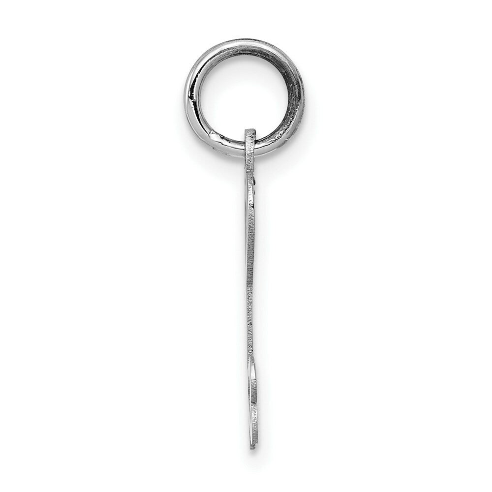 14K White Gold Heart-Shaped Key & Lock Charm