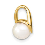 Load image into Gallery viewer, 14k Yellow Gold 8-9mm Button Freshwater Cultured Pearl Pendant
