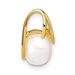 Load image into Gallery viewer, 14k Yellow Gold 8-9mm Button Freshwater Cultured Pearl Pendant
