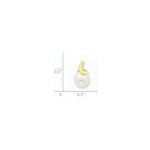 Load image into Gallery viewer, 14k Yellow Gold 8-9mm Button Freshwater Cultured Pearl Pendant
