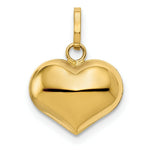 Load image into Gallery viewer, 14K Yellow Gold Heart Charm 12mm Diameter

