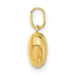 Load image into Gallery viewer, 14K Yellow Gold Puffed Heart Charm 15mm length
