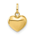 Load image into Gallery viewer, 14K Yellow Gold Puffed Heart Charm 15mm length
