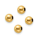Load image into Gallery viewer, Set of 4 - 14K Gold Bead Spacers for Chains, Necklaces, Charm Holders, Bracelets 4mm Hollow Ball Beads

