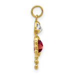 Load image into Gallery viewer, 14K Yellow Gold January Boy Birthstone Charm Birthstone Charm Pendant
