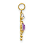 Load image into Gallery viewer, 14K Yellow Gold February Boy Birthstone Charm Birthstone Charm Pendant

