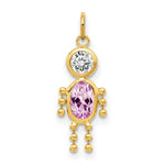 Load image into Gallery viewer, 14K Yellow Gold June Boy Birthstone Charm Birthstone Charm Pendant
