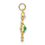 Load image into Gallery viewer, 14K Yellow Gold August Girl Birthstone Charm Birthstone Charm Pendant
