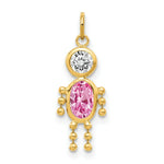 Load image into Gallery viewer, 14K Yellow Gold October Boy Birthstone Charm Birthstone Charm Pendant
