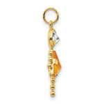 Load image into Gallery viewer, 14K Yellow Gold November Girl Birthstone Charm Birthstone Charm Pendant
