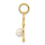 Load image into Gallery viewer, 14K Yellow Gold Girl 4mm Freshwater Cultured Pearl-June Birthstone Charm Pendant
