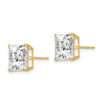 Load image into Gallery viewer, 14K Yellow Gold 9mm Square CZ Post Earrings

