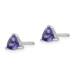 Load image into Gallery viewer, 14K White Gold Tanzanite Post Earrings 1.1-Carat tw
