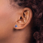 Load image into Gallery viewer, 14K White Gold Tanzanite Post Earrings 1.1-Carat tw
