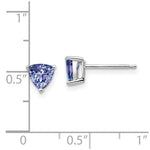 Load image into Gallery viewer, 14K White Gold Tanzanite Post Earrings 1.1-Carat tw
