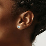 Load image into Gallery viewer, 14K White Gold Aquamarine Earrings 1.2-Carat tw
