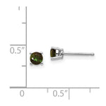 Load image into Gallery viewer, 14K White Gold Green Tourmaline Earrings 0.5-Carat tw
