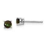 Load image into Gallery viewer, 14K White Gold Green Tourmaline Earrings 0.5-Carat tw
