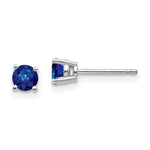 Load image into Gallery viewer, 14K White Gold Sapphire Earrings 0.7-Carat tw
