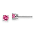 Load image into Gallery viewer, 14K White Gold Pink Spinel Earrings 0.54-Carat tw
