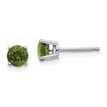 Load image into Gallery viewer, 14K White Gold Green Tourmaline Earrings 1.2-Carat tw
