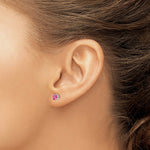 Load image into Gallery viewer, 14K White Gold Pink Spinel Earrings 1-Carat tw
