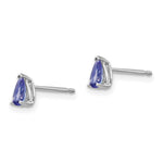 Load image into Gallery viewer, 14k White Gold Tanzanite Earrings, 1/2-Carat Gemweight
