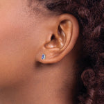 Load image into Gallery viewer, 14k White Gold Tanzanite Earrings, 1/2-Carat Gemweight
